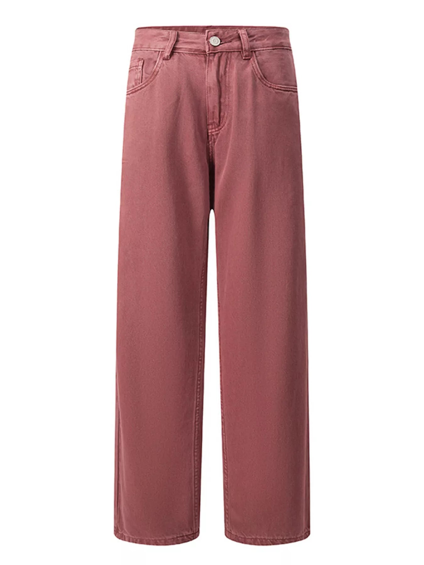 Men's Vintage Wash Wide Leg Jeans by Trendsi