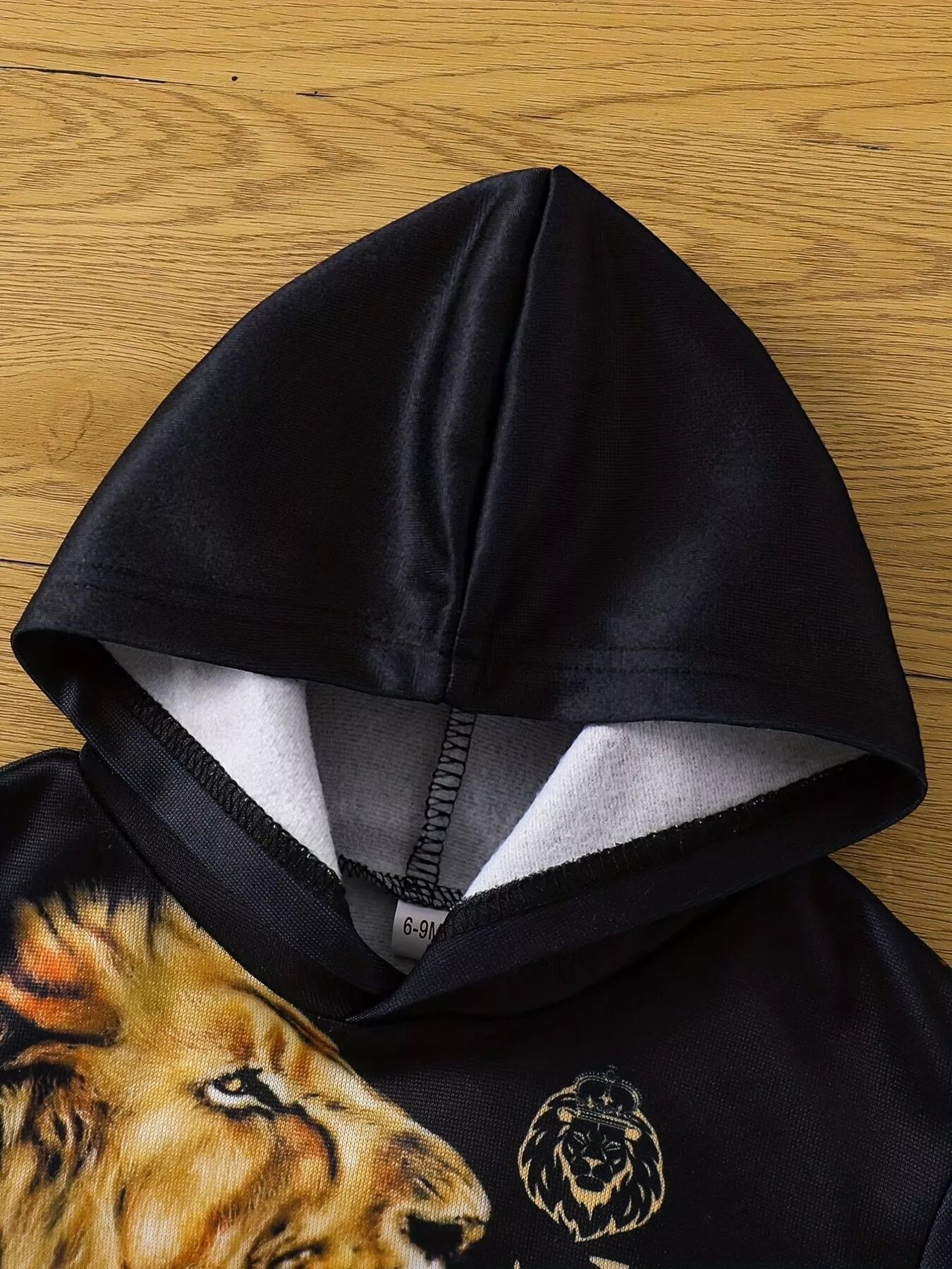 Children's Lion King Print Hoodie and Pants Set by Trendsi