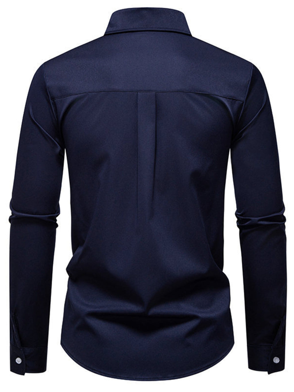 Men's Button Up Long Sleeve Shirt by Trendsi