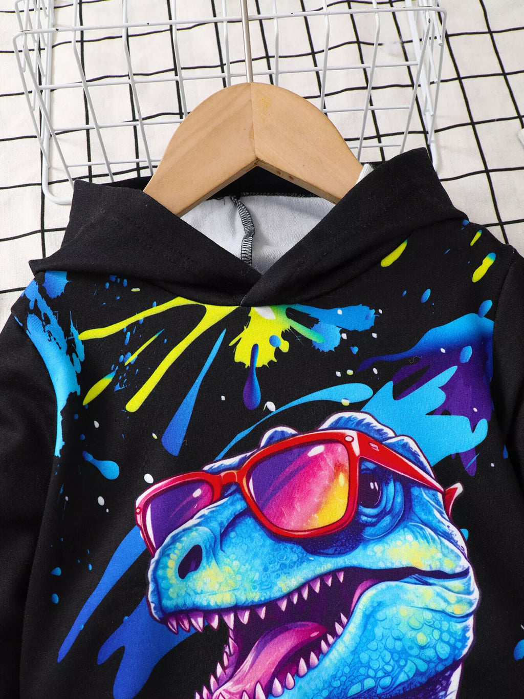 Children's Dinosaur Hoodie & Pants Set by Trendsi