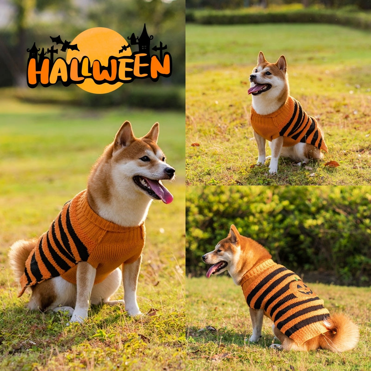 Halloween Dog Sweaters Pet Costume Teddy Warm Leisure Sweater Cosplay Clothes For Dogs Pets Outfits by DC-THE CEO