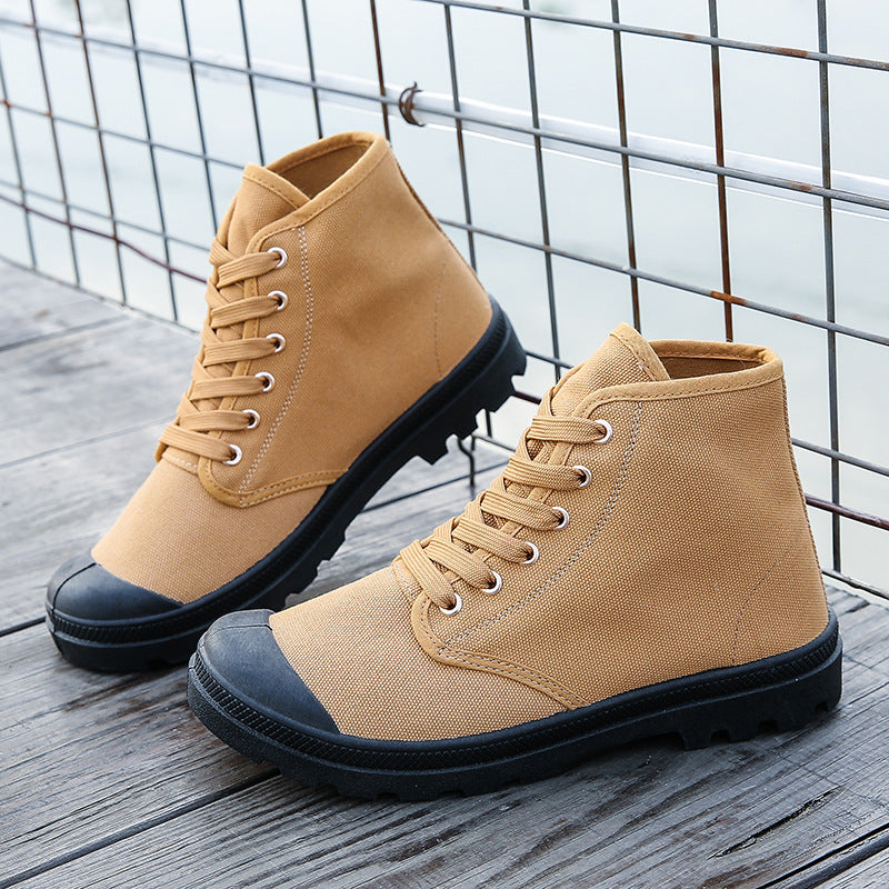 Martin Boots Outdoor Mountaineering Leisure Sports Men's Canvas Shoes by DC-THE CEO