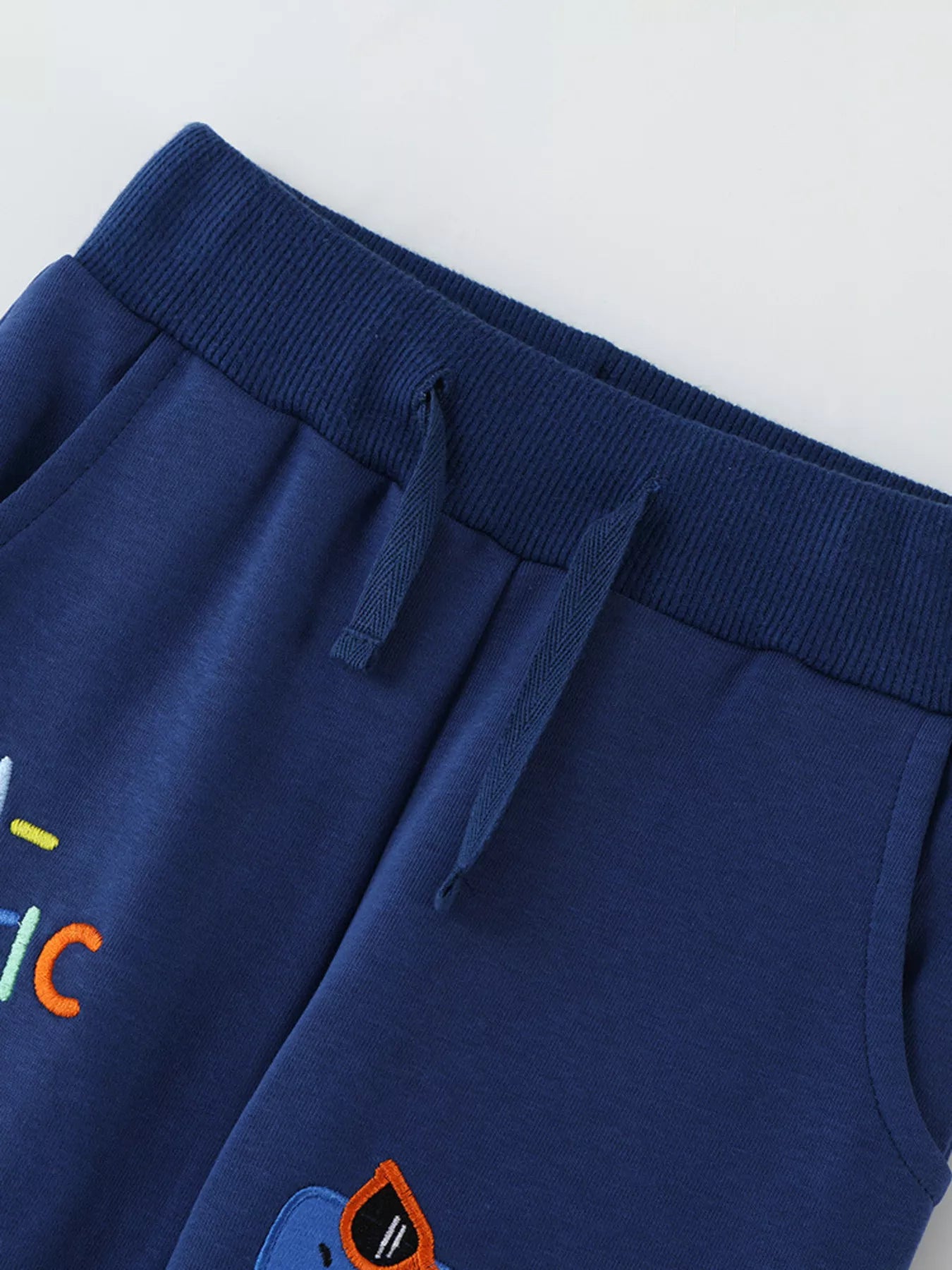 Children's Shark Applique Joggers by Trendsi