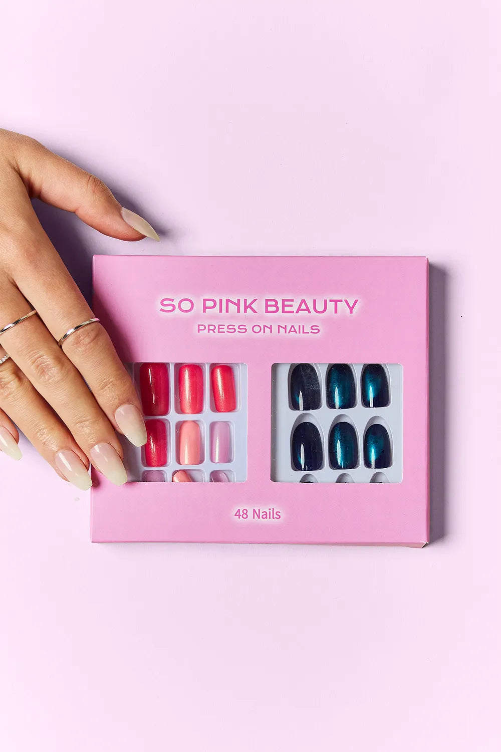 SO PINK BEAUTY Press On Nails 2 Packs by Trendsi