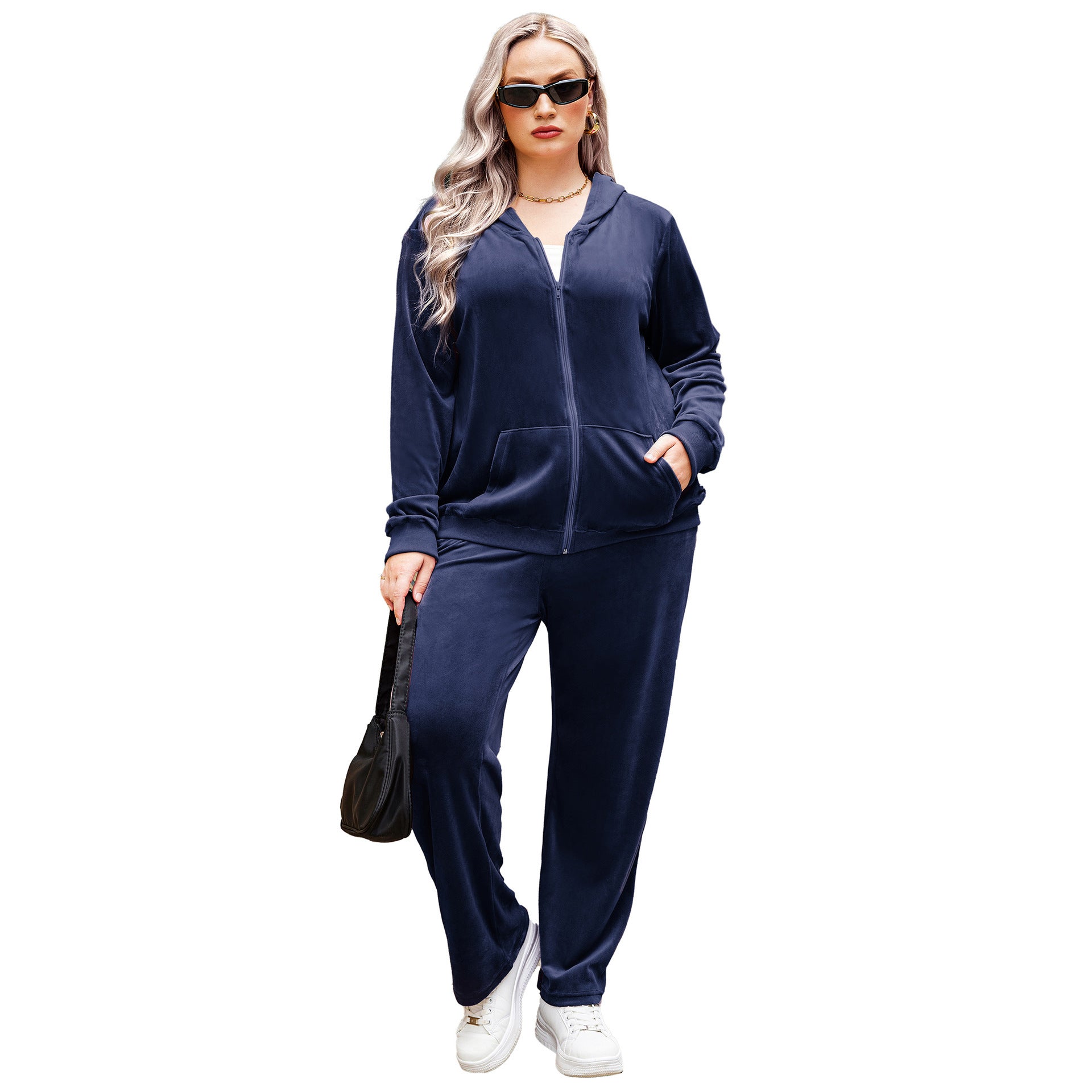 Sports Hooded Top Autumn And Winter Plus Size Women's Clothes by DC-THE CEO