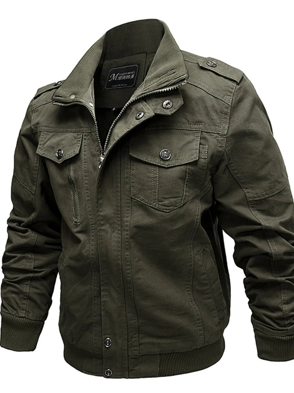 Men's Plus Size Casual Zip Up Lightweight Jacket by Trendsi