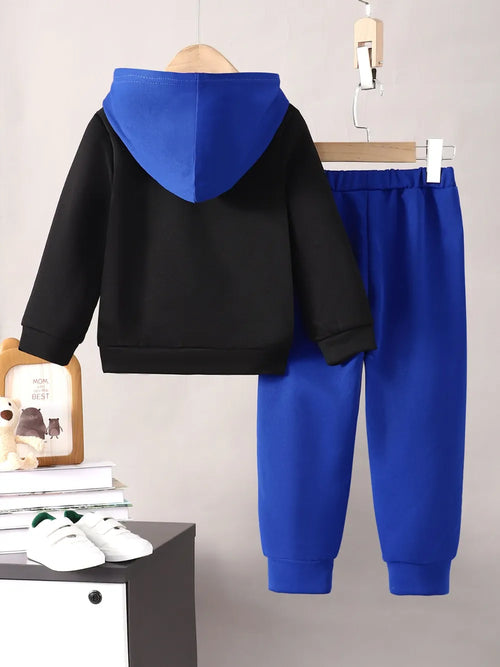 Children's Cartoon Graphic Hoodie and Pants Set by Trendsi