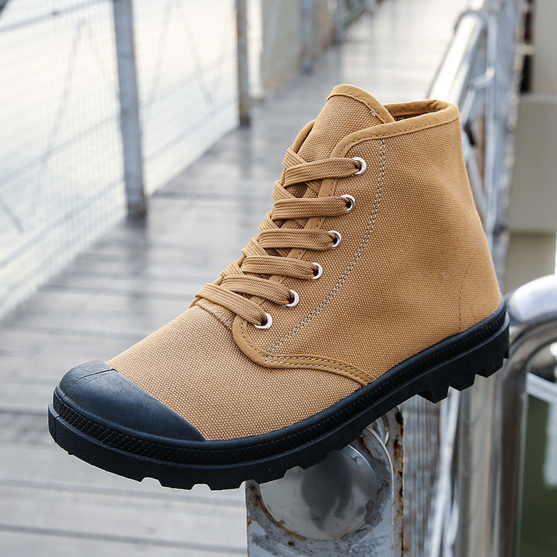 Martin Boots Outdoor Mountaineering Leisure Sports Men's Canvas Shoes by DC-THE CEO