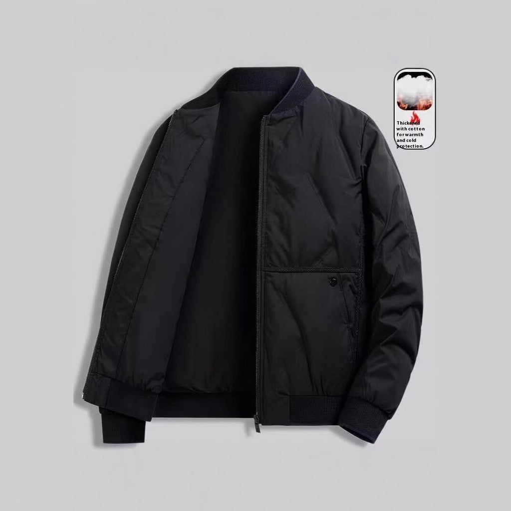 New Casual Simple Cotton-padded Coat For Men by Estely