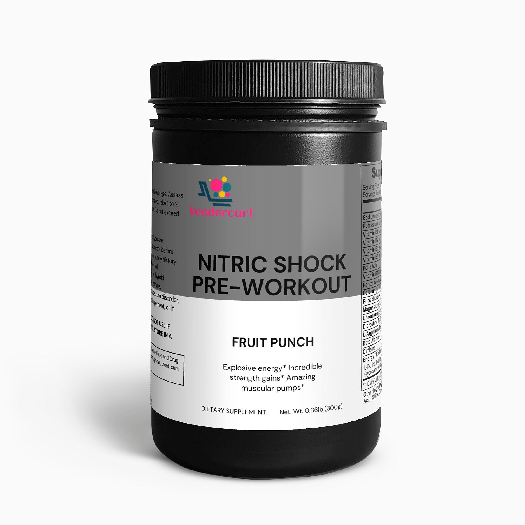 Nitric Shock Pre Workout Strength, Energy, Endurance, And Mental Focus Booster by DC-THE CEO