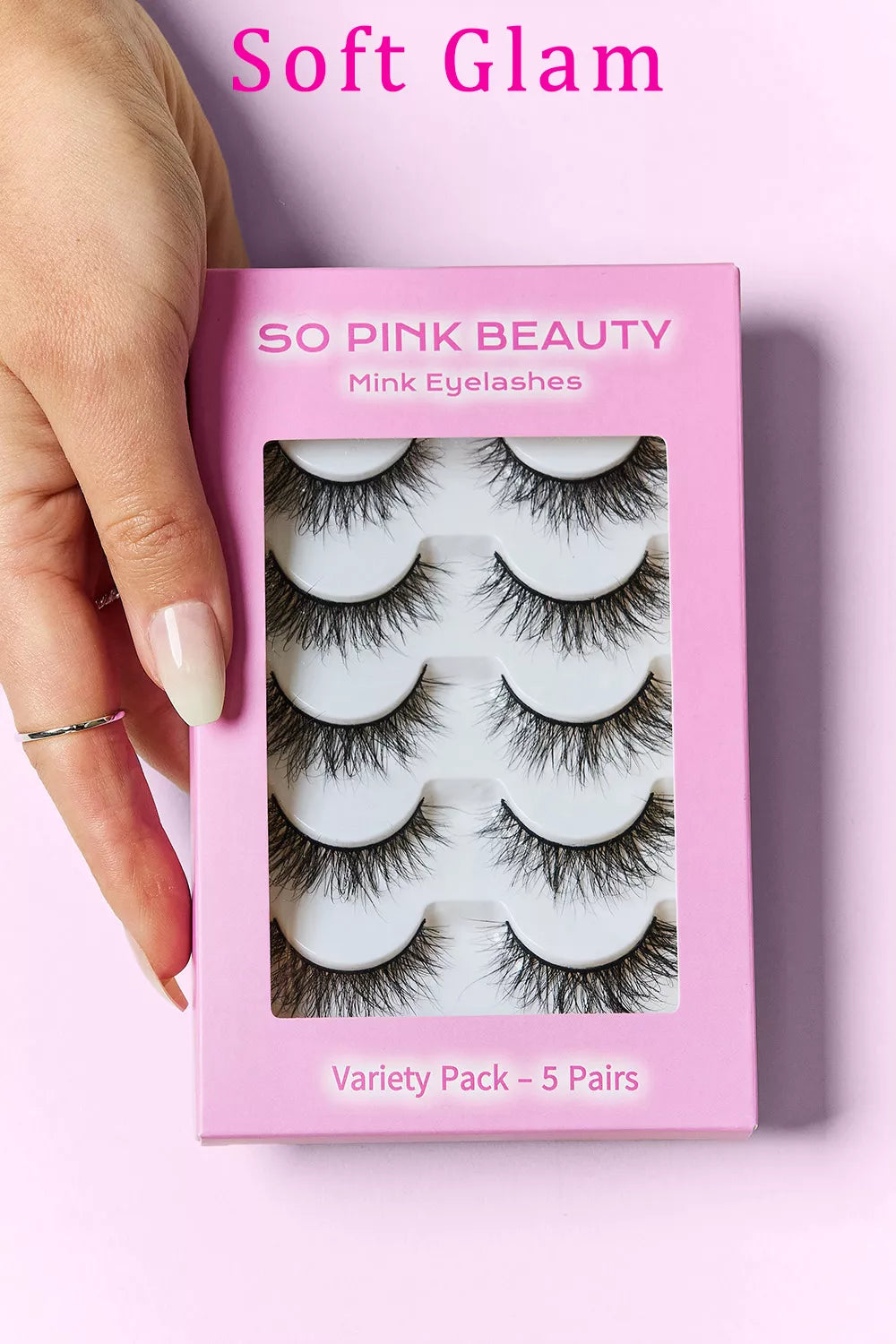 SO PINK BEAUTY Mink Eyelashes 5 Pairs by Trendsi
