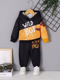 Children's Wild Boy Hoodie and Pants Set by Trendsi