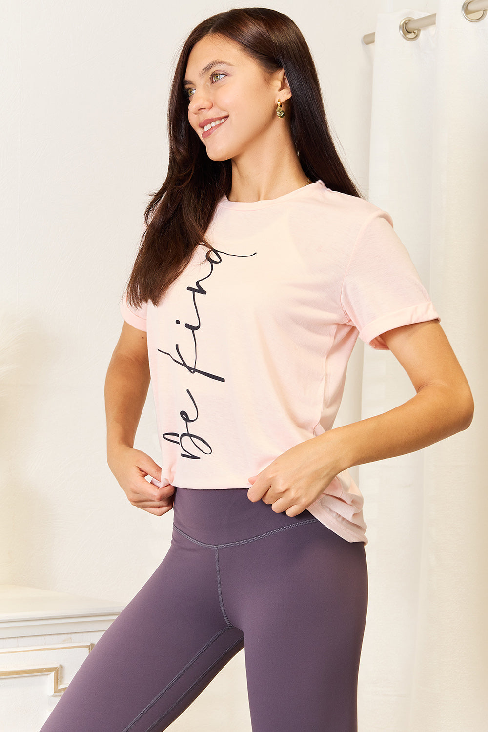 Simply Love BE KIND Graphic Round Neck T-Shirt by Trendsi
