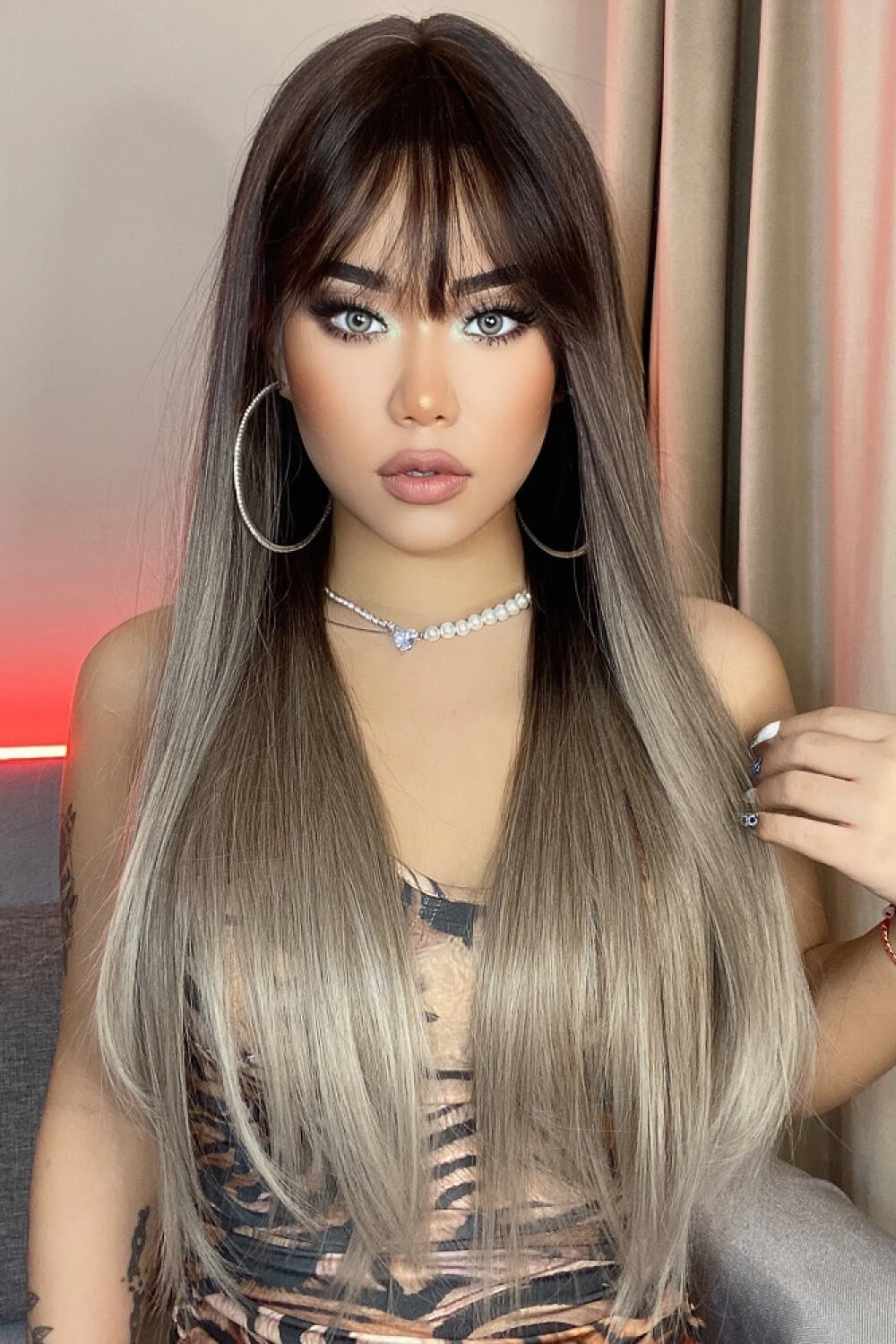 Long Straight Synthetic Wigs 26'' by Trendsi