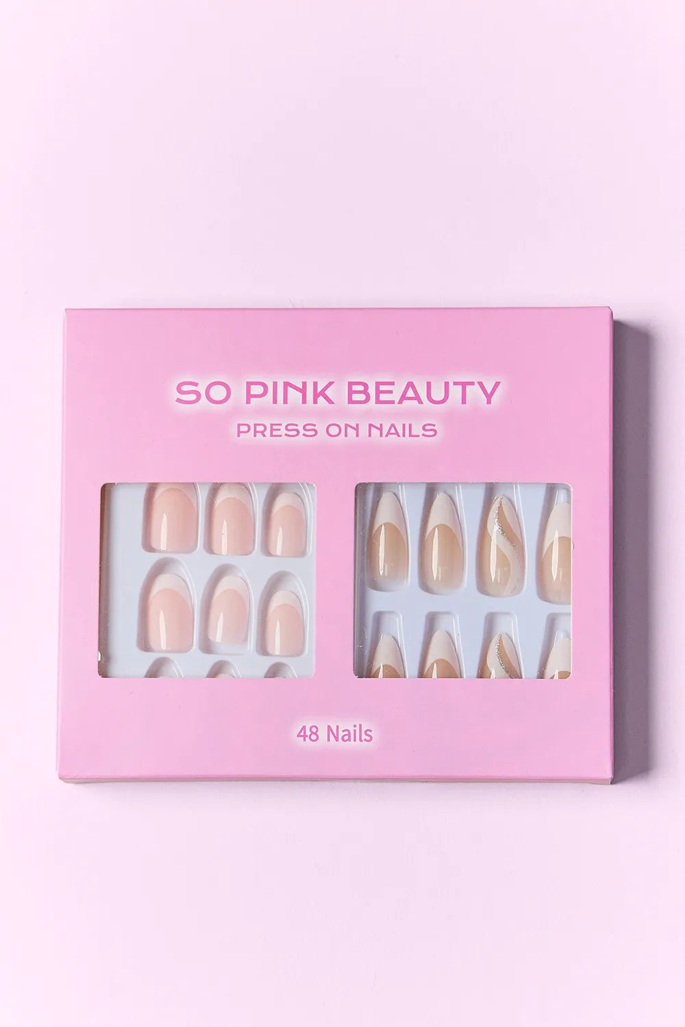 SO PINK BEAUTY Press On Nails 2 Packs by Trendsi