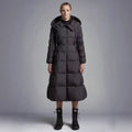Long Casual Hooded Warm White Duck Down Jacket by DC-THE CEO