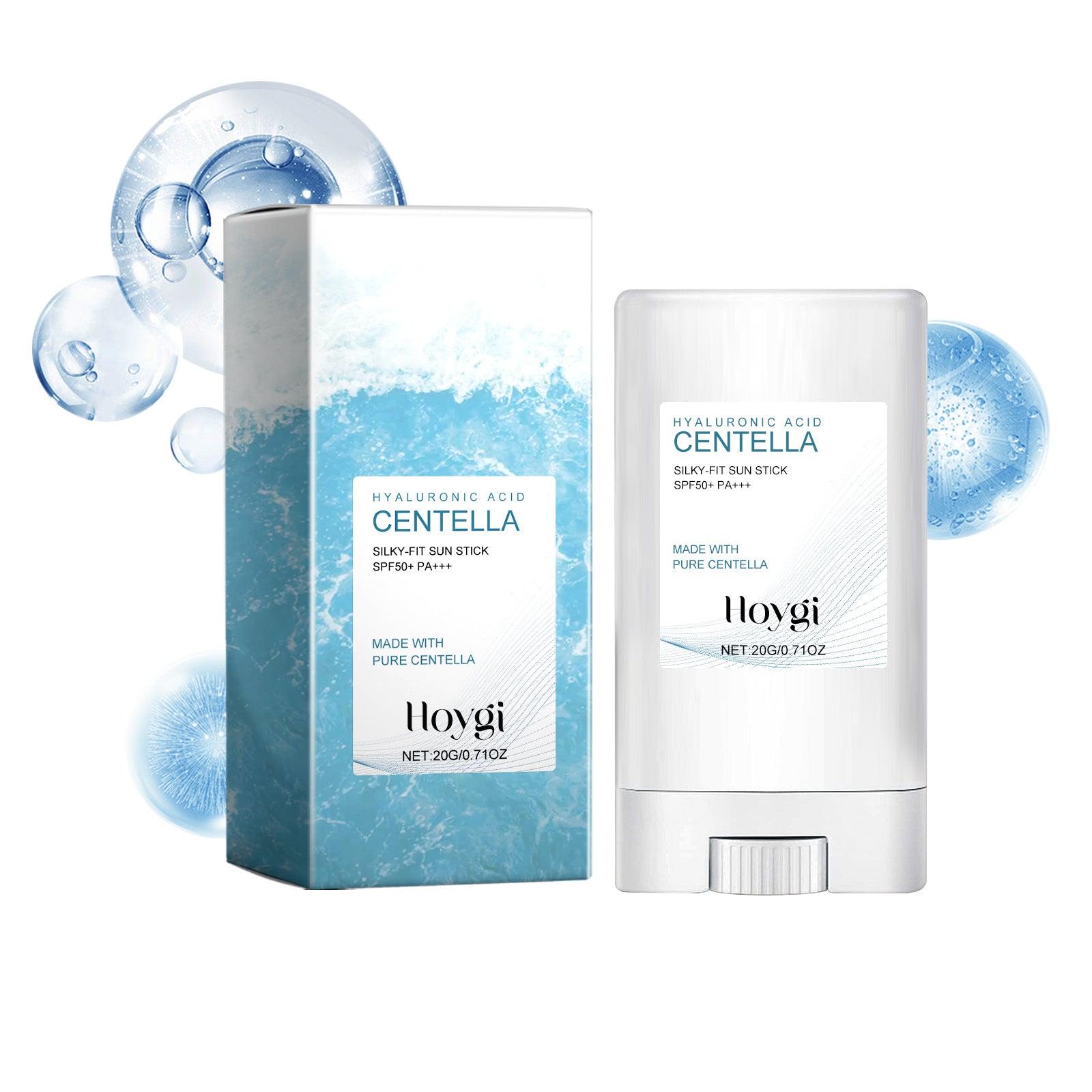 Hoygi Hyaluronic Acid Sunscreen Stick Gentle Moisturizing UV Protection For Sunburned And Reddened Skin by DC-THE CEO