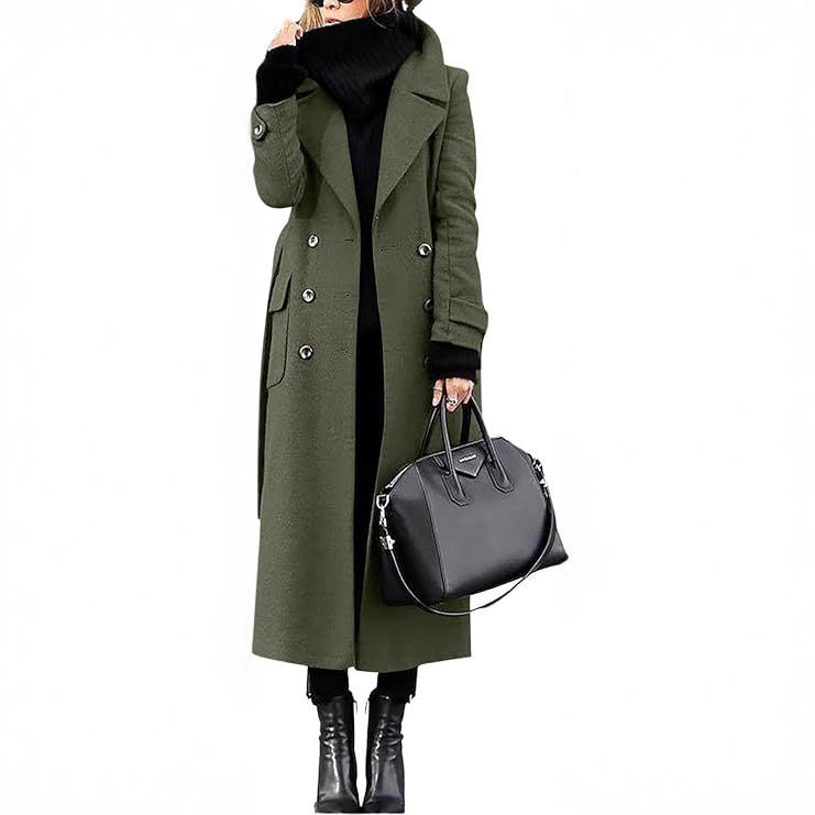 Thick Wool Women's Coat Extended by DC-THE CEO