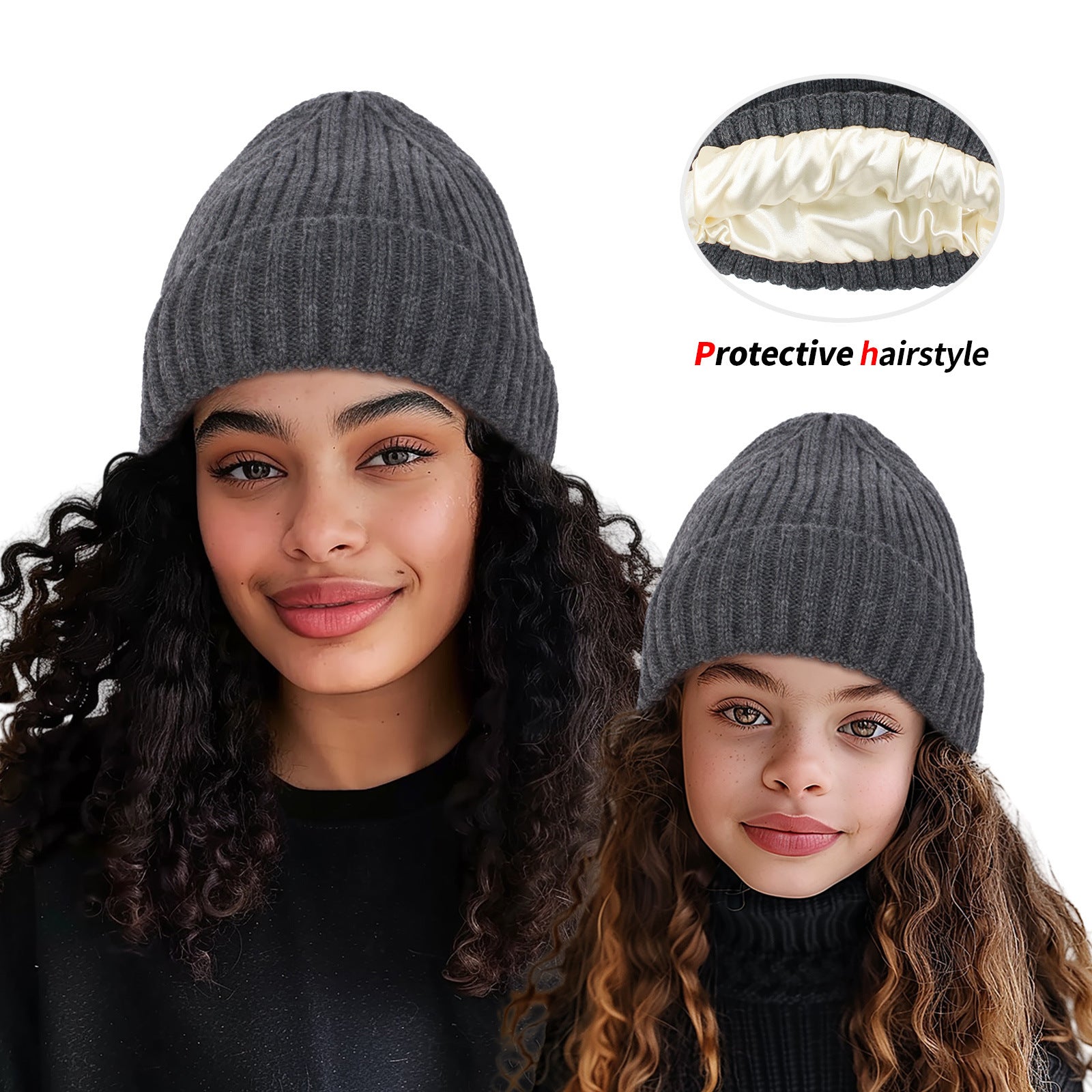 New Satin Warm Wool Hat Men And Women by DC-THE CEO