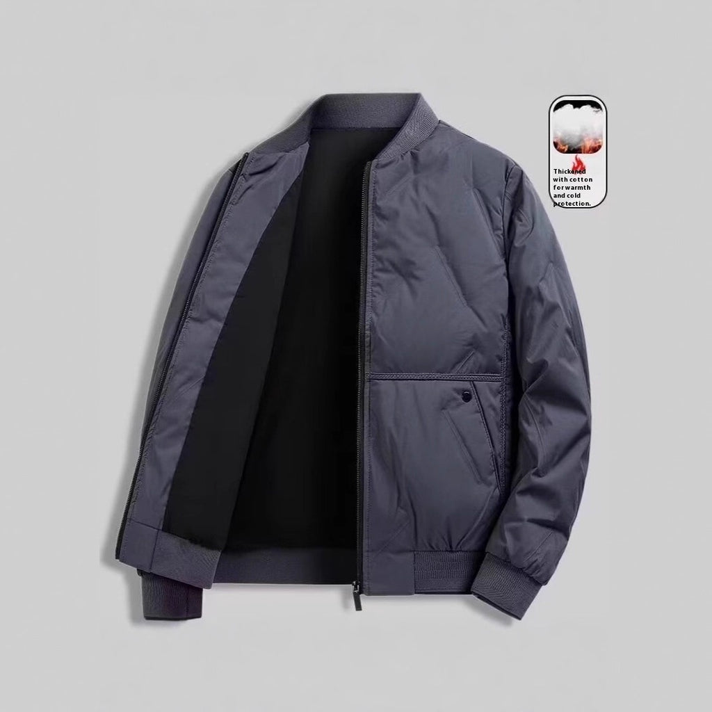 New Casual Simple Cotton-padded Coat For Men by Estely
