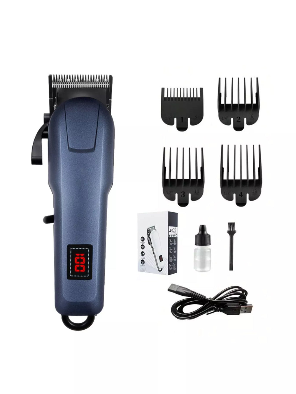 Cordless Hair Clipper with LED Display by Trendsi