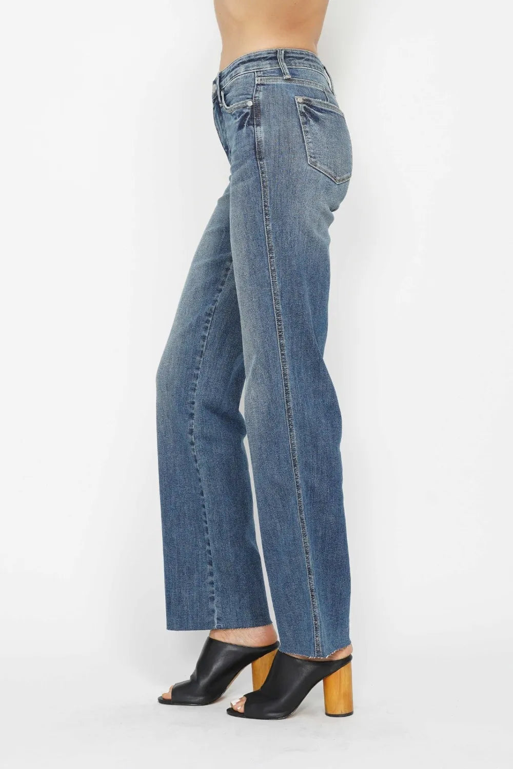 Judy Blue Full Size Tummy Control Straight Jeans by Trendsi