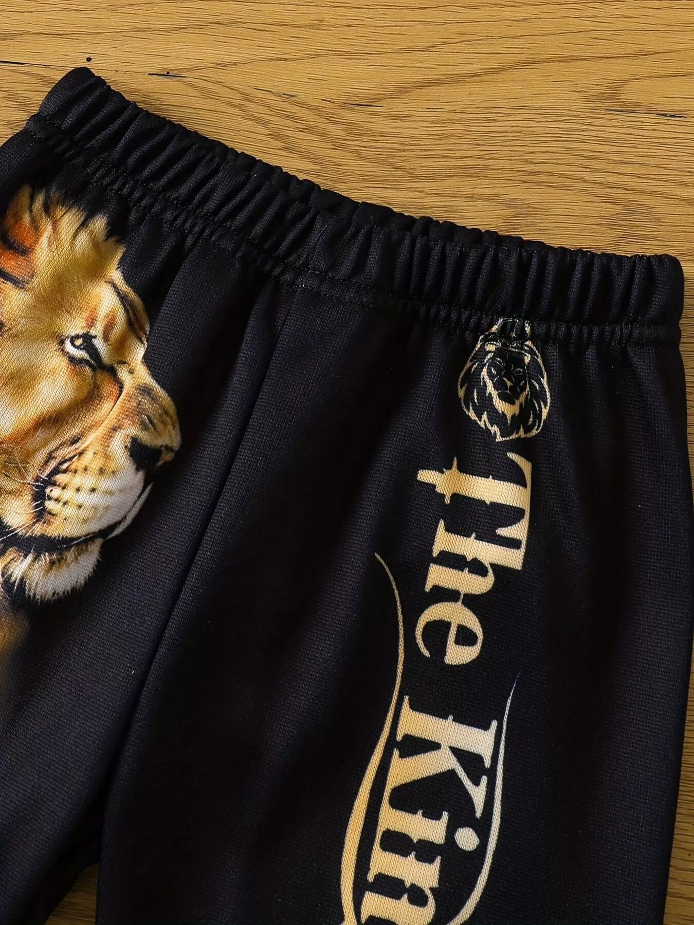Children's Lion King Print Hoodie and Pants Set by Trendsi