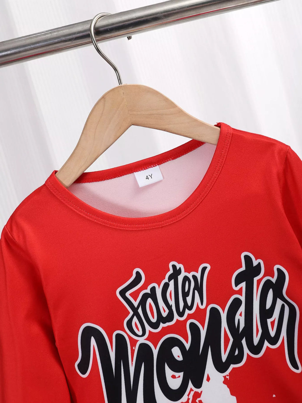 Children's Graphic Round Neck Top and Pants Set by Trendsi