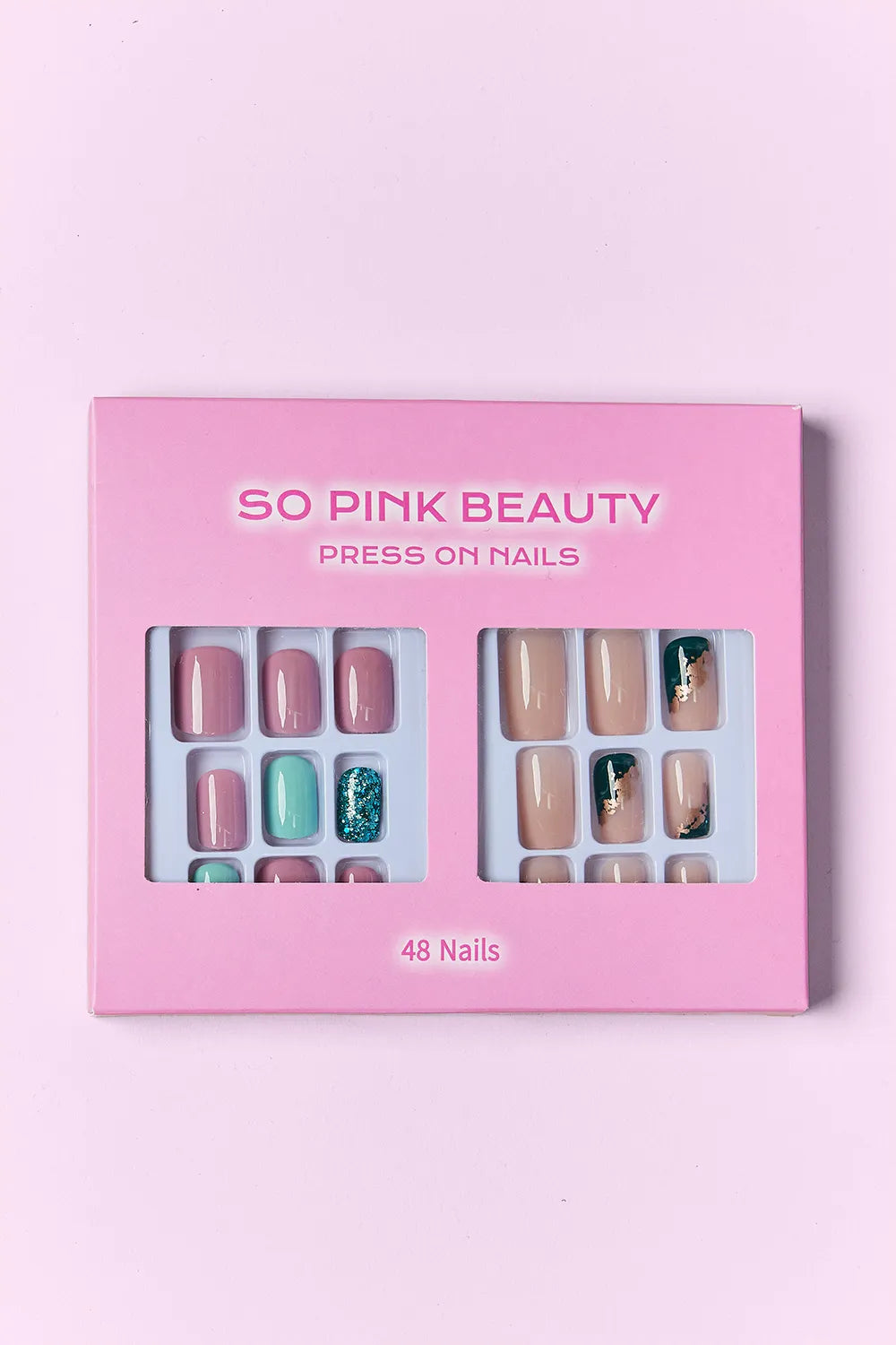 SO PINK BEAUTY Press On Nails 2 Packs by Trendsi