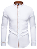 Men's Slim Fit Long Sleeve Shirt by Trendsi