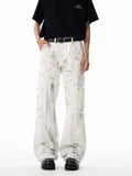 Men's Wide Leg Cargo Jeans by Trendsi