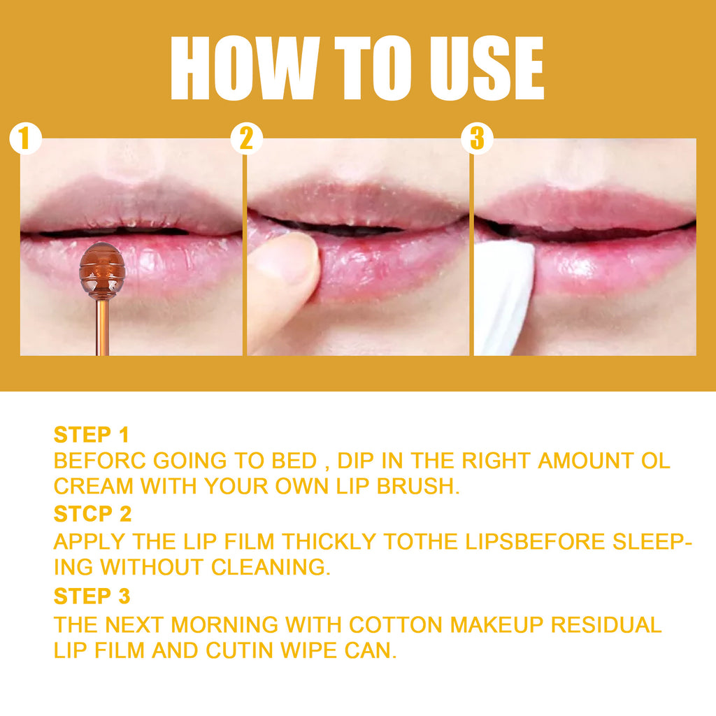EELHOE Honey Lip Mask Moisturizing Exfoliating Lip Care Bee Lipstick by DC-THE CEO