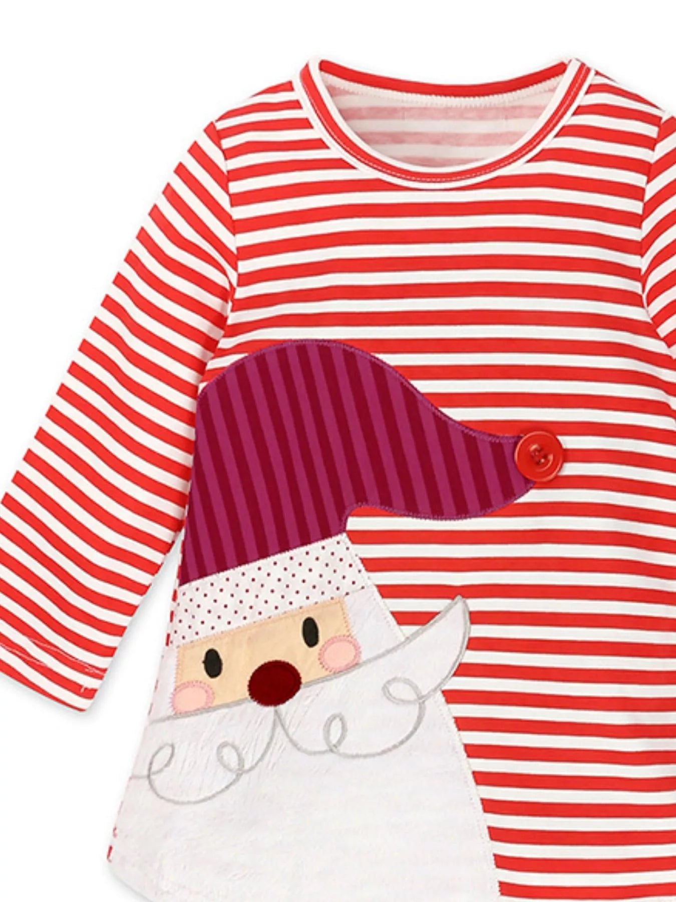 Children's Striped Long Sleeve Dress by Trendsi