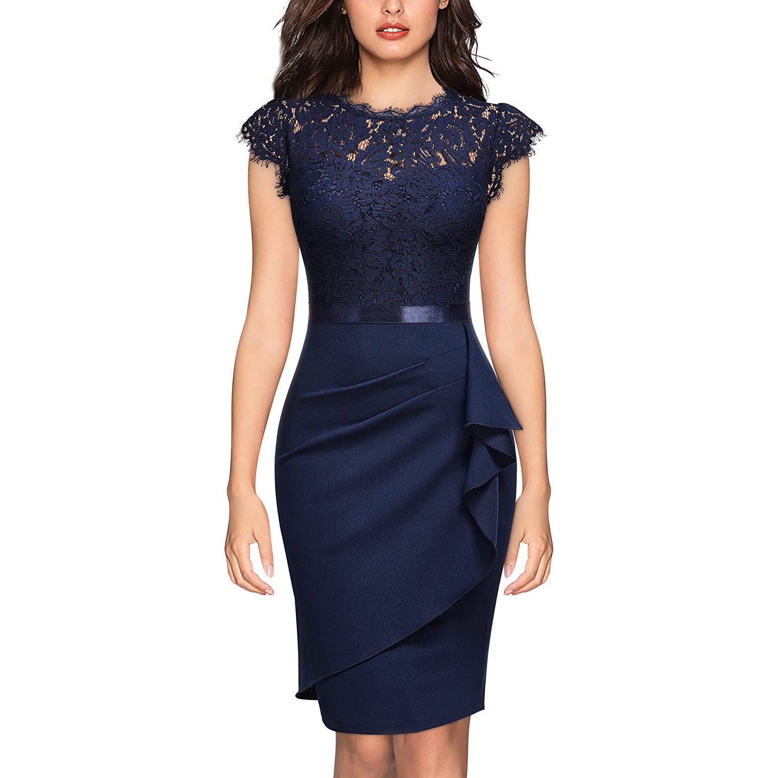 New Women's Bridesmaid Polyester Sheath Dress by DC-THE CEO