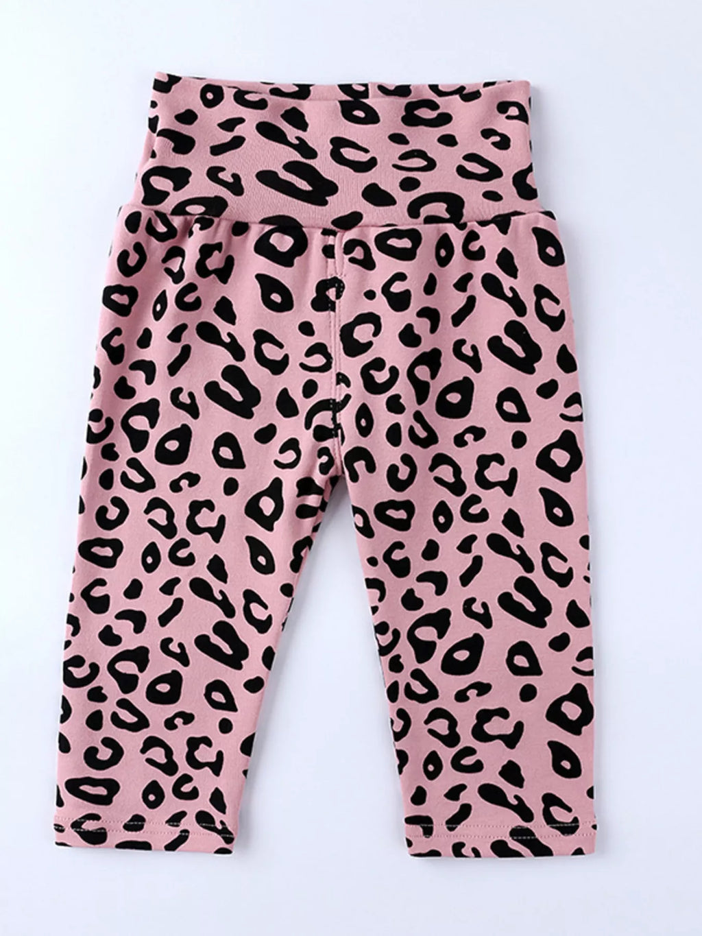 Children's Leopard Print Long Sleeve Top and Pants Set by Trendsi