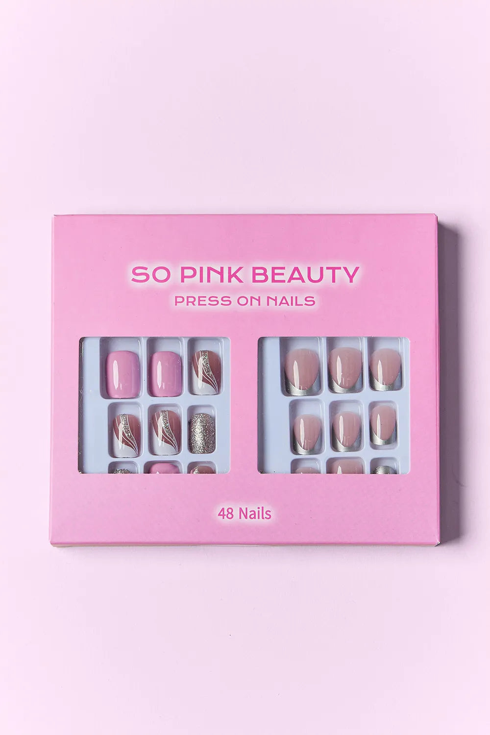 SO PINK BEAUTY Press On Nails 2 Packs by Trendsi