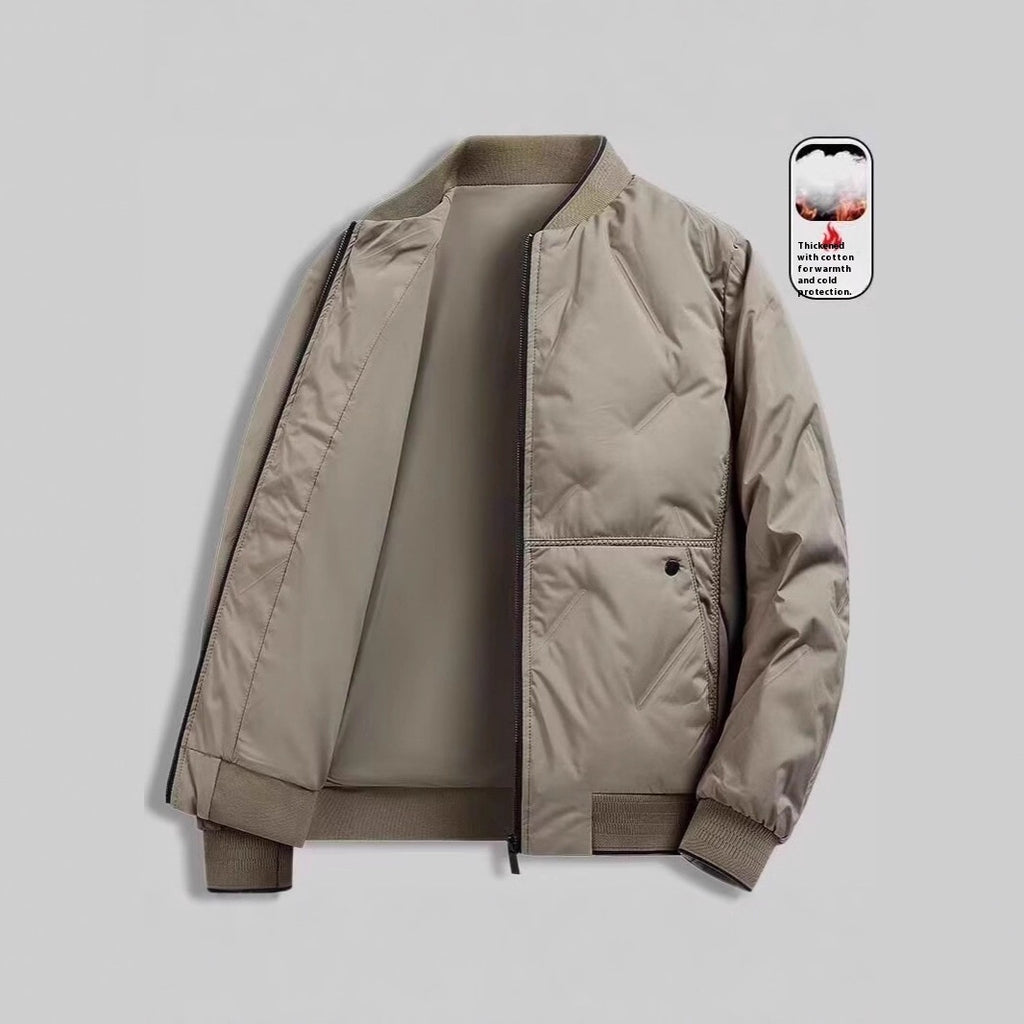 New Casual Simple Cotton-padded Coat For Men by Estely