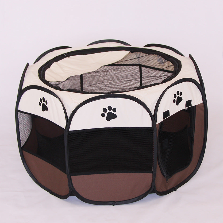 Folding Octagonal Pet Fence Oxford Cloth Cat And Dog Kennel by DC-THE CEO