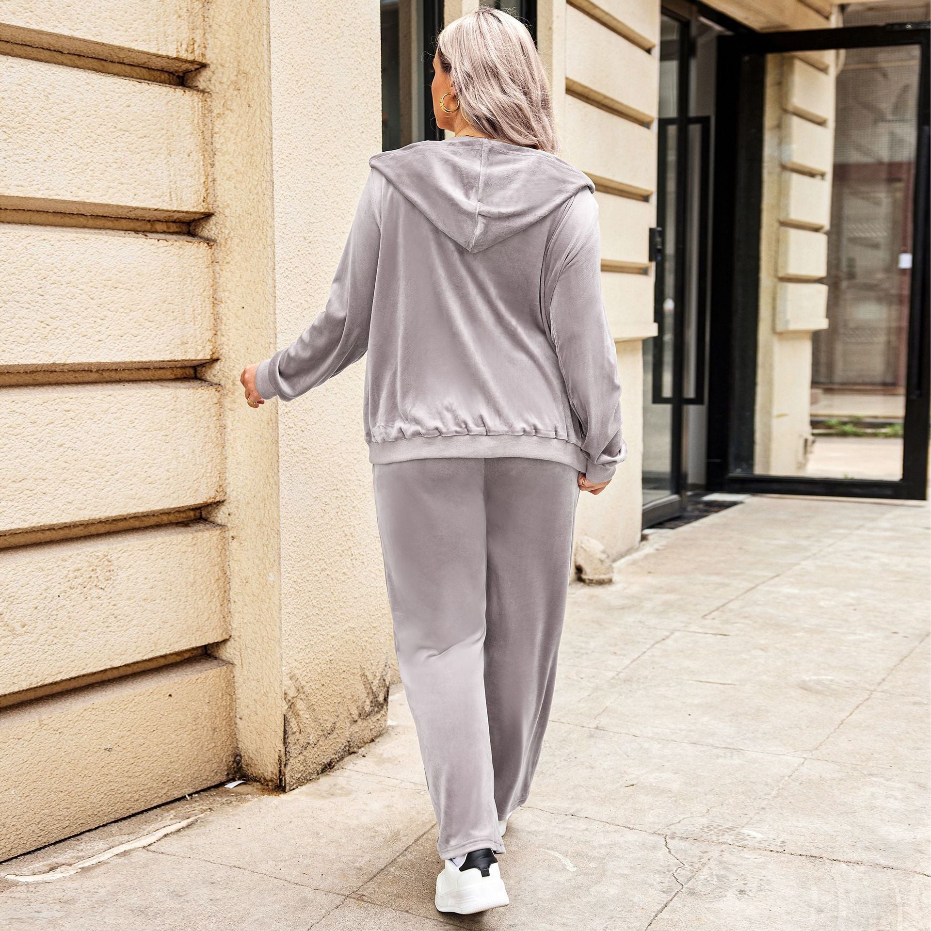 Sports Hooded Top Autumn And Winter Plus Size Women's Clothes by DC-THE CEO