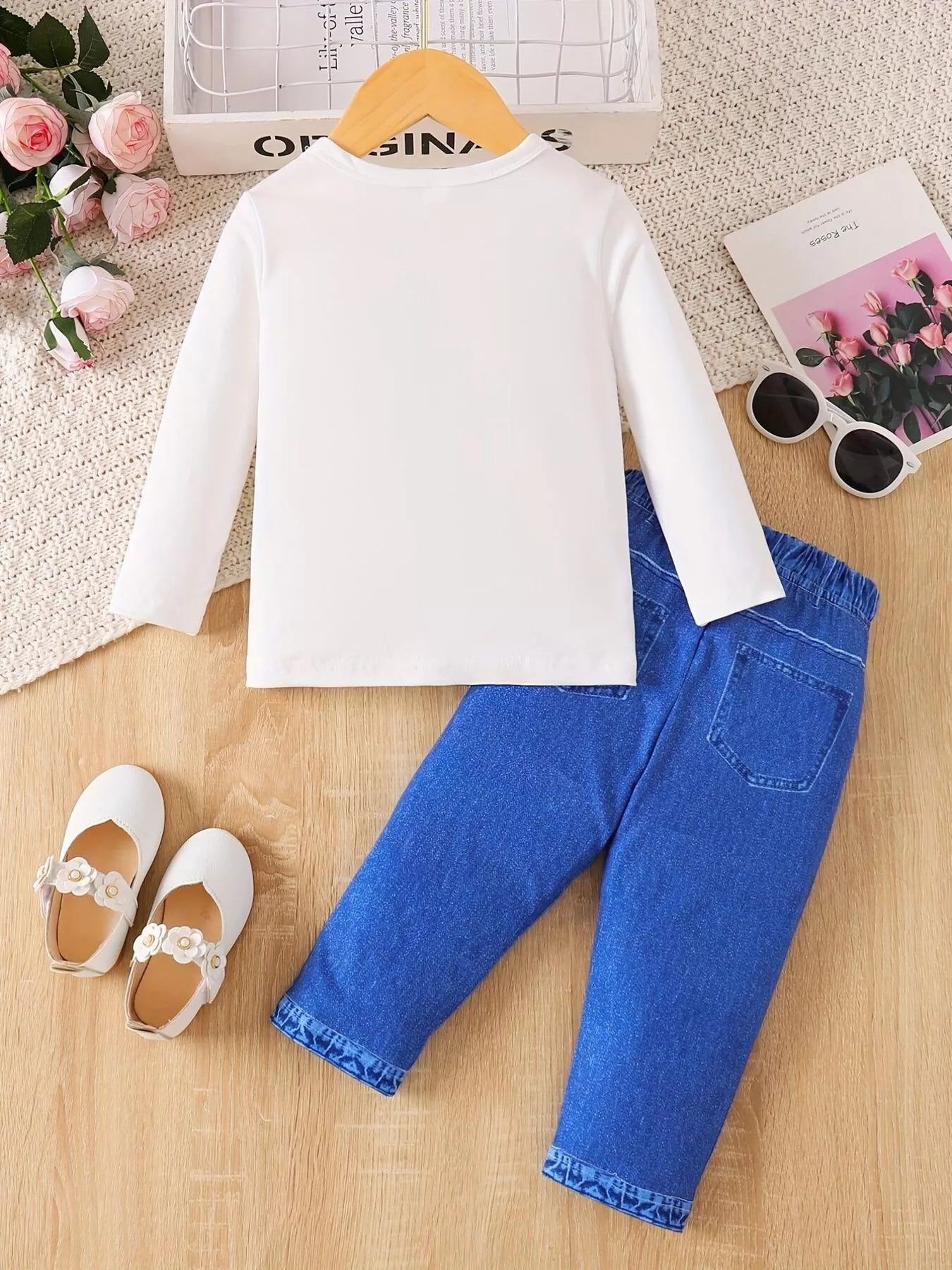 Children's Graphic Long Sleeve Top and Pants Set by Trendsi