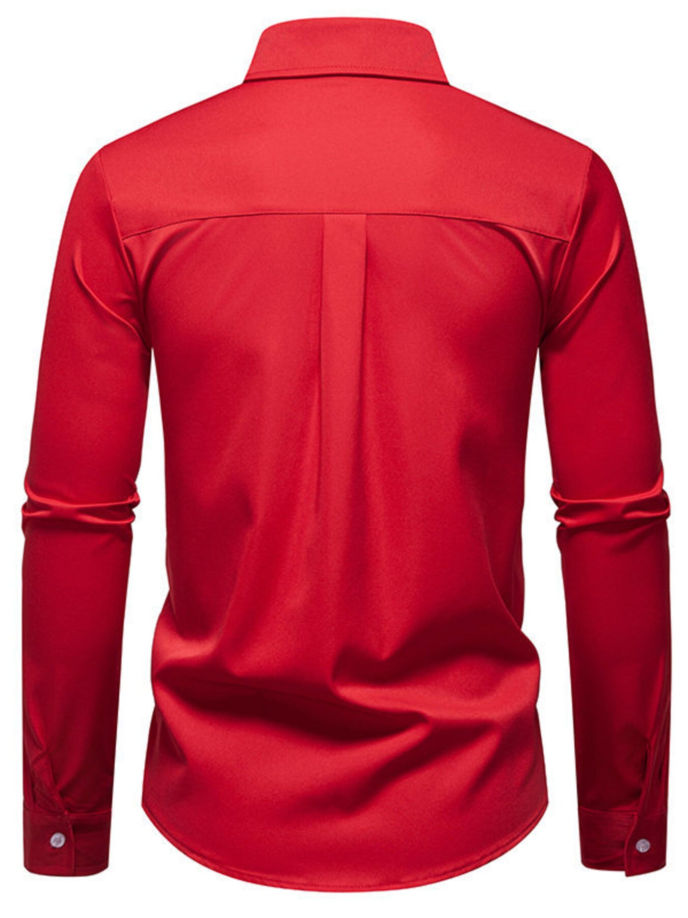 Men's Button Up Long Sleeve Shirt by Trendsi
