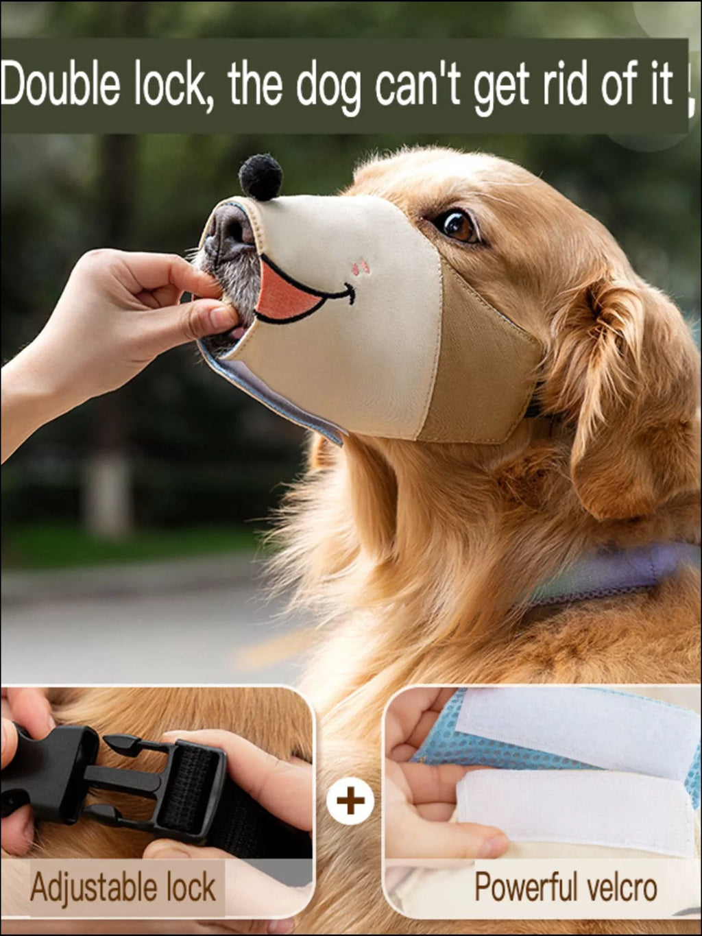 Anti-Bite Dog Muzzle by Trendsi