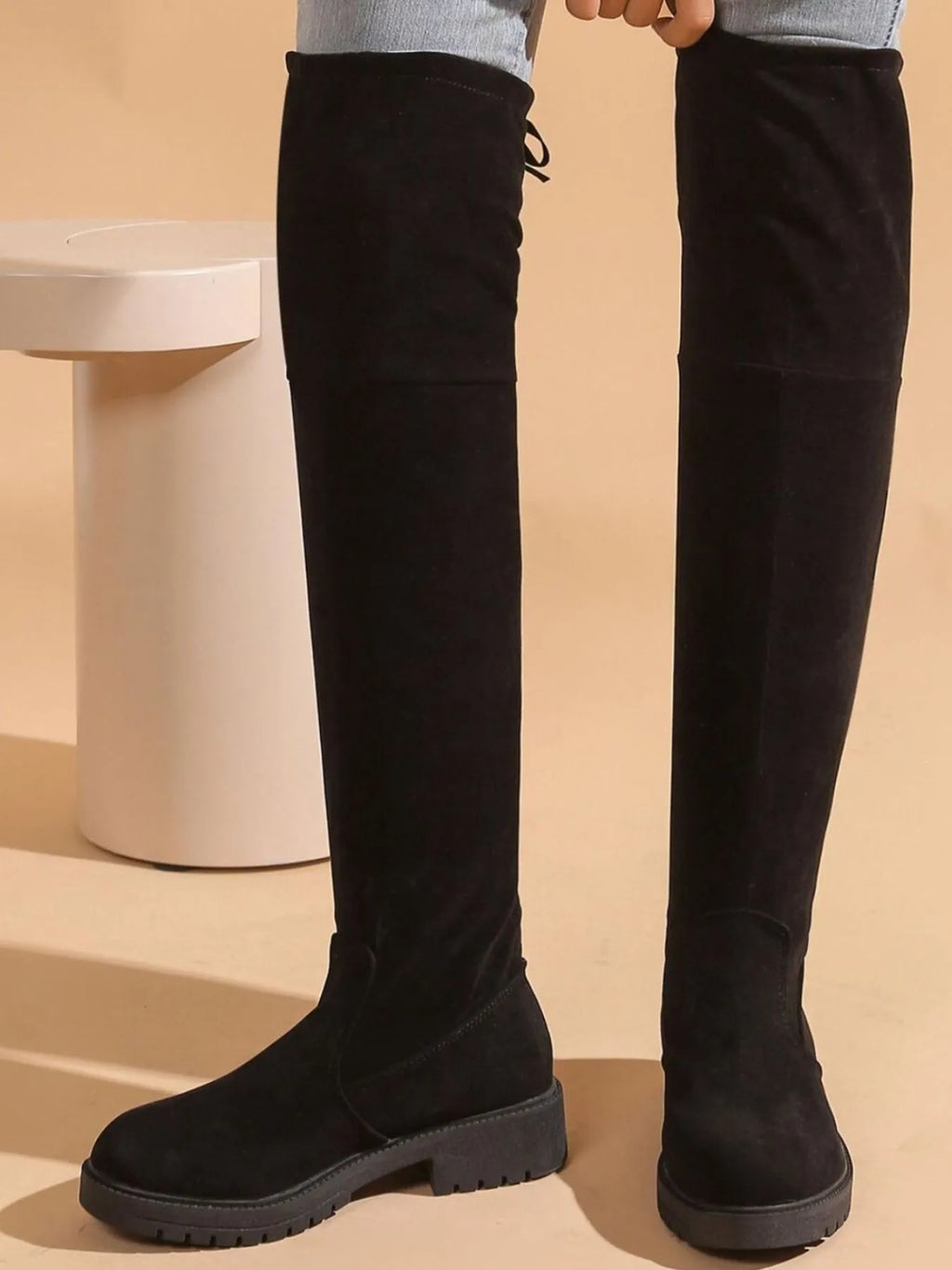 Over-the-Knee Block Heel Boots by Trendsi