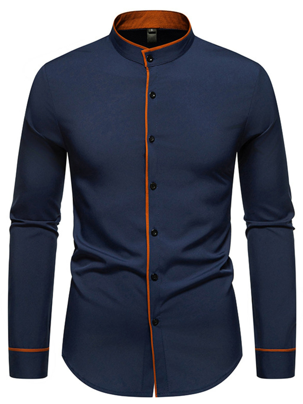 Men's Slim Fit Long Sleeve Shirt by Trendsi