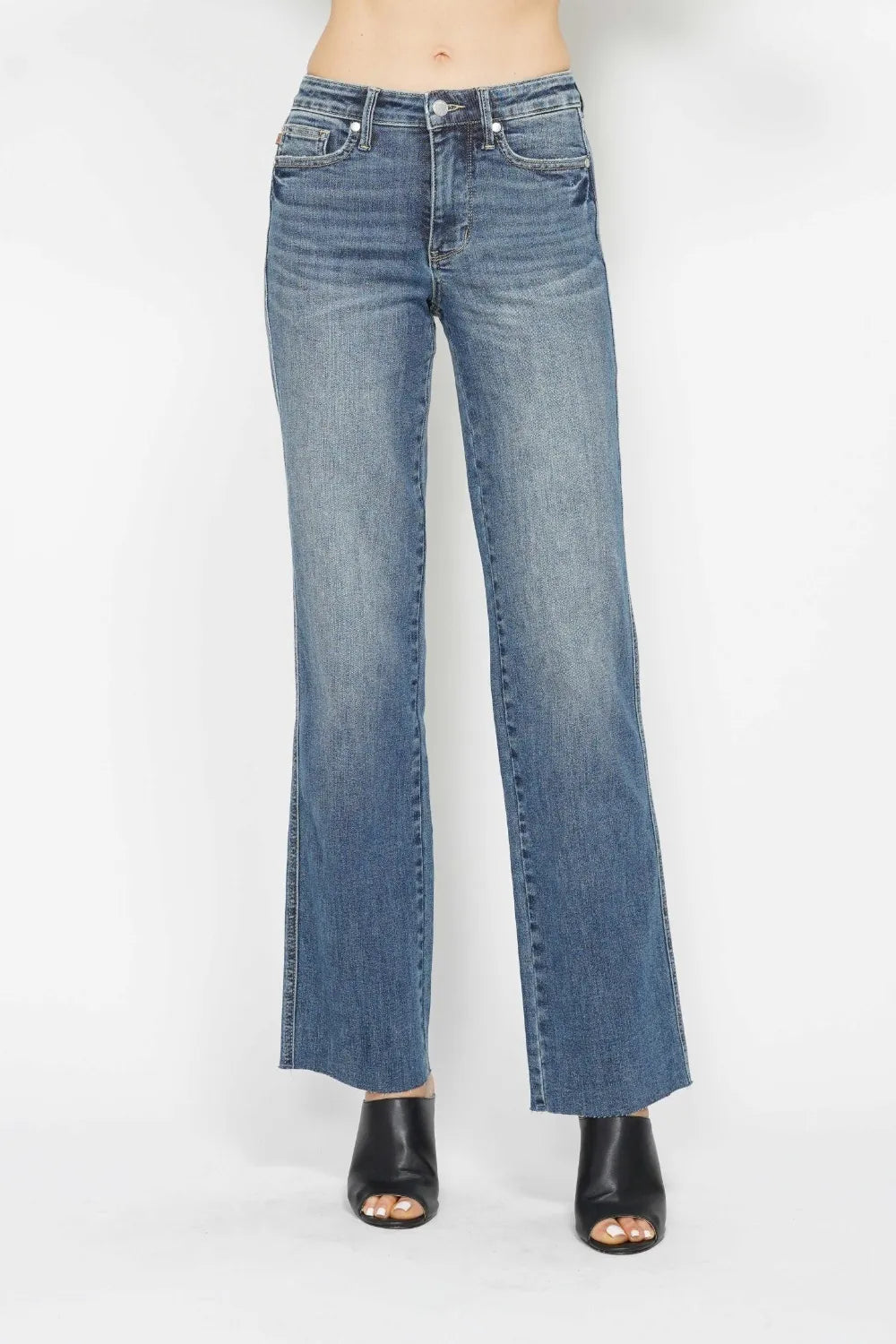 Judy Blue Full Size Tummy Control Straight Jeans by Trendsi