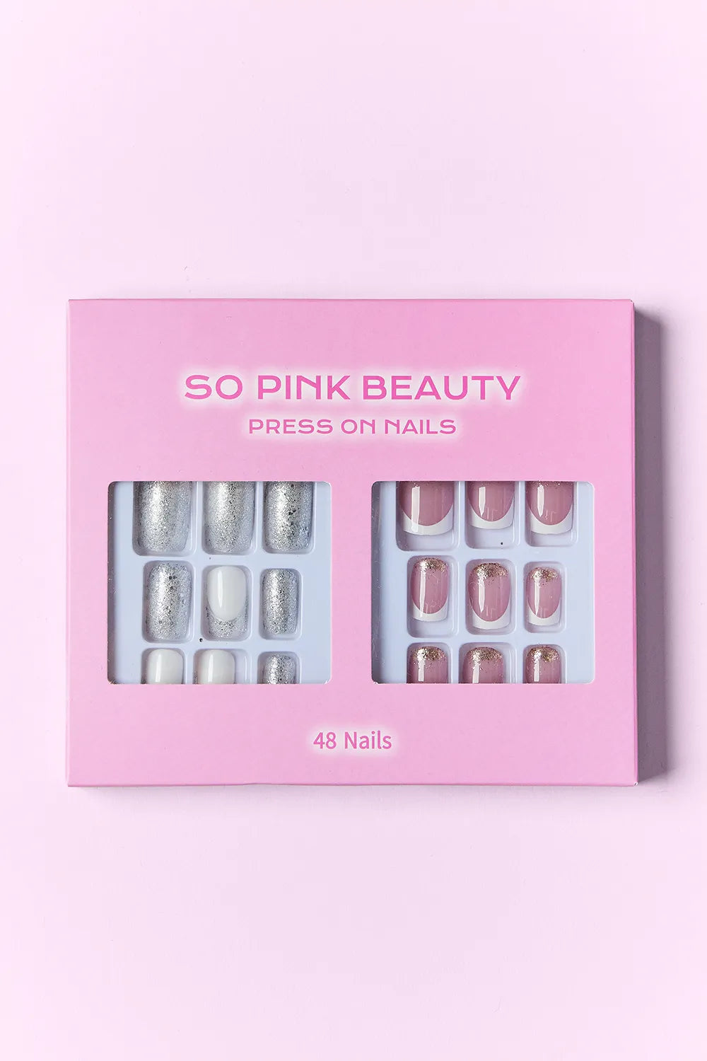 SO PINK BEAUTY Press On Nails 2 Packs by Trendsi