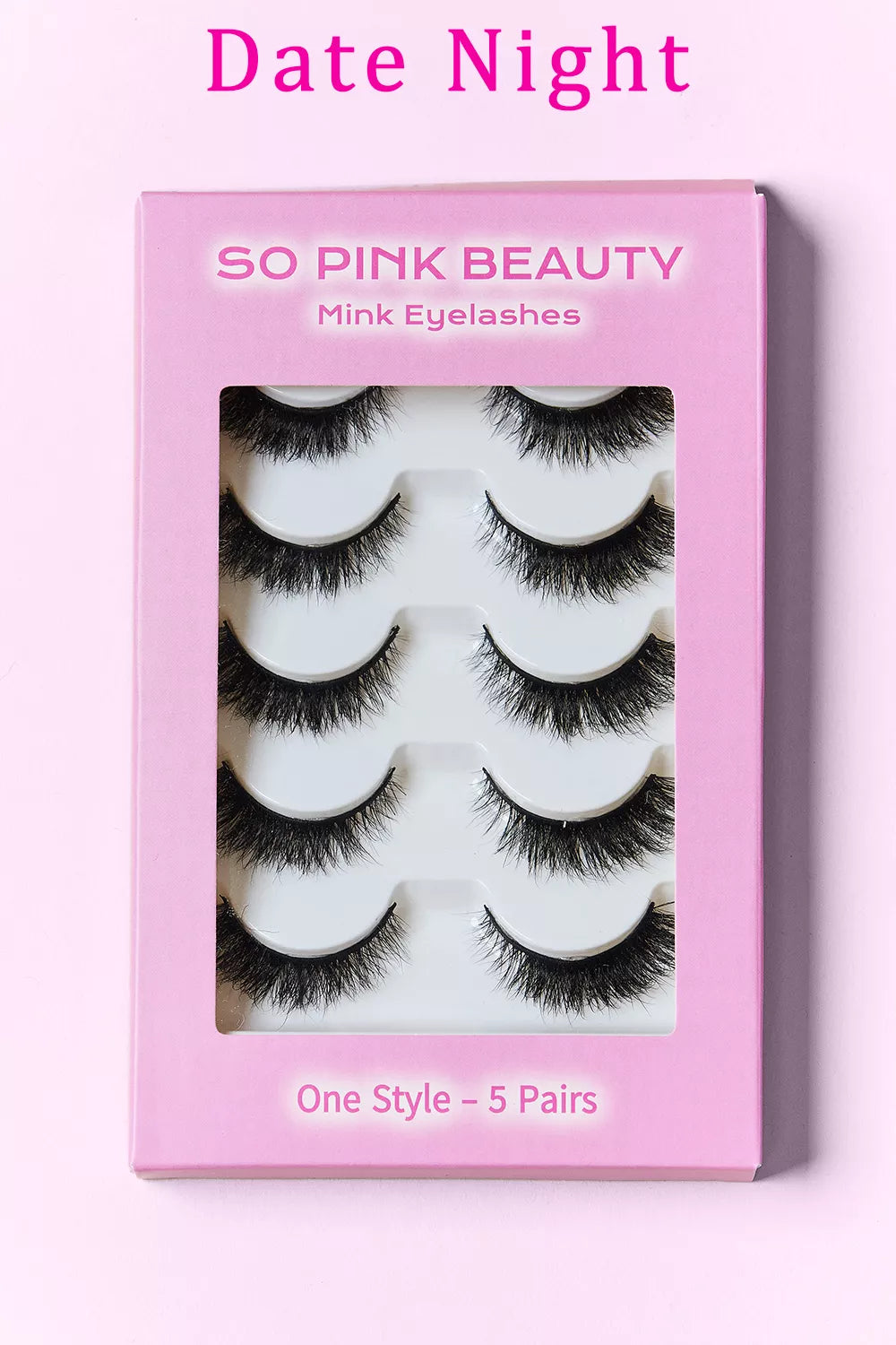 SO PINK BEAUTY Mink Eyelashes 5 Pairs by Trendsi