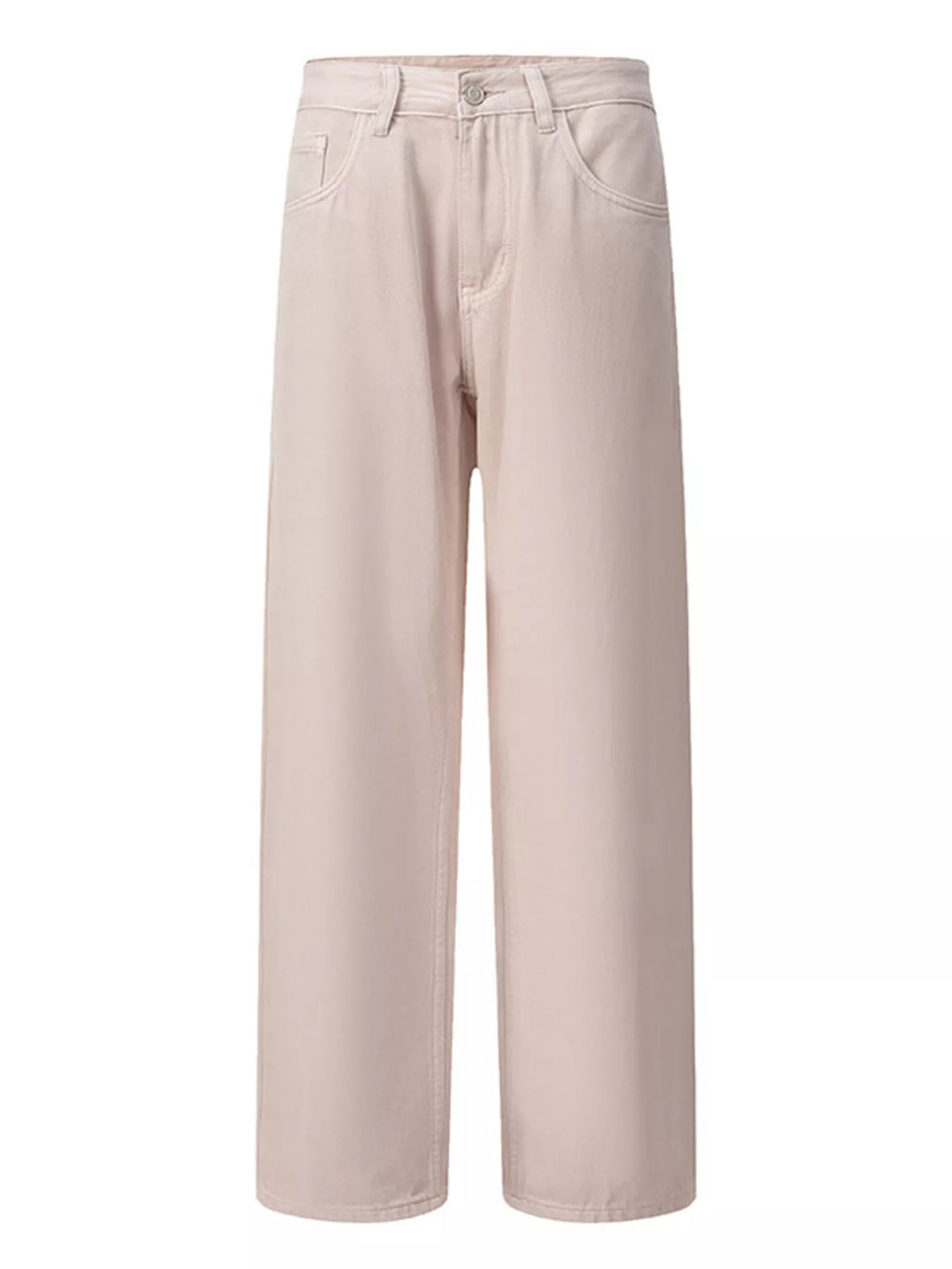 Men's Vintage Wash Wide Leg Jeans by Trendsi