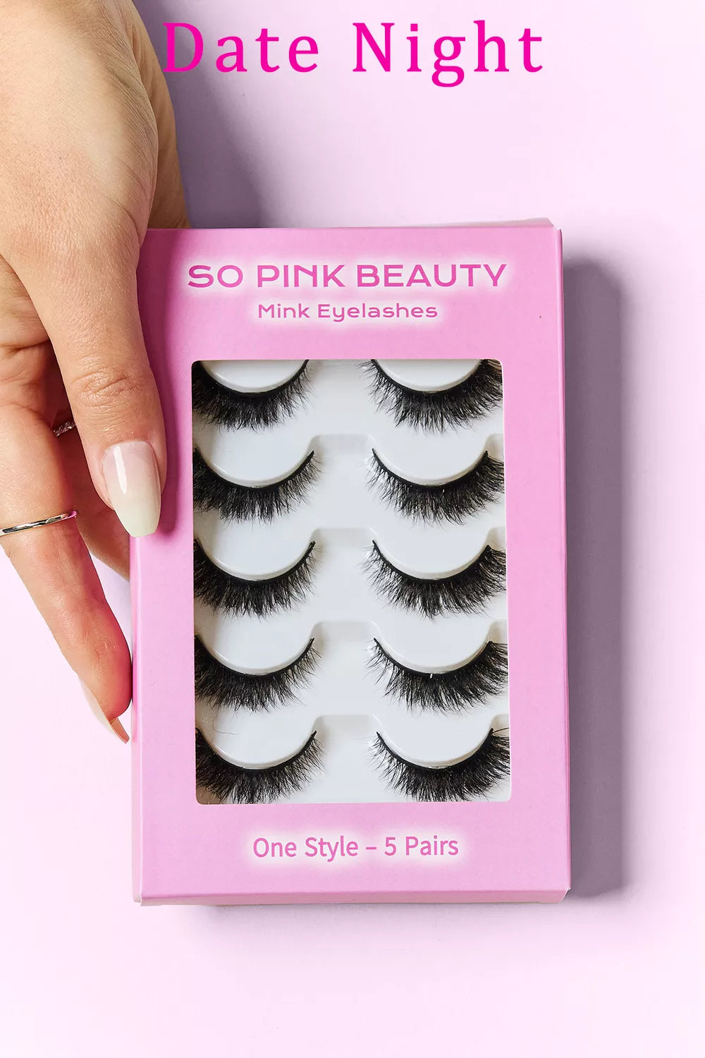 SO PINK BEAUTY Mink Eyelashes 5 Pairs by Trendsi
