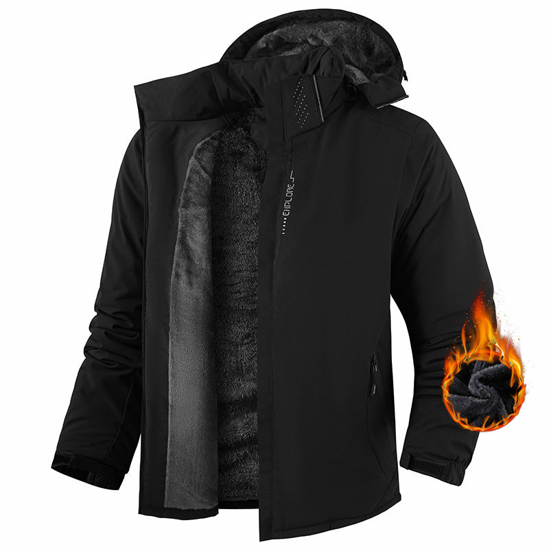 Autumn And Winter Warm Couple Outdoor Wind Coat by DC-THE CEO